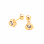 Trébol Bisel 3 Lados oro 18K - Imagen 2