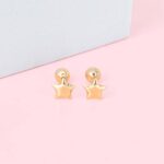 Estrella Bombeada oro 18K - Imagen 3