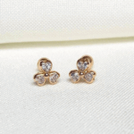 Trébol de corazones oro 18k - Imagen 2