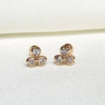 Trébol de corazones oro 18k - Imagen 2