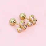 Trébol de corazones oro 18k - Imagen 3