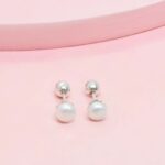 Arete perlita clásica plata