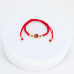 Pulsera protectora ojo turco oro