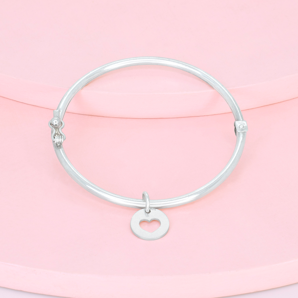 DSC_1379 Bangle Circle Love plata - Imagen 1