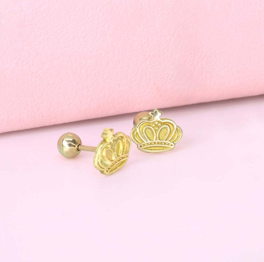 CORONA MATEADA Corona Mate oro 18k - Imagen 1