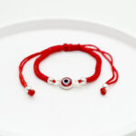 Pulsera protectora ojo turco maddie plata