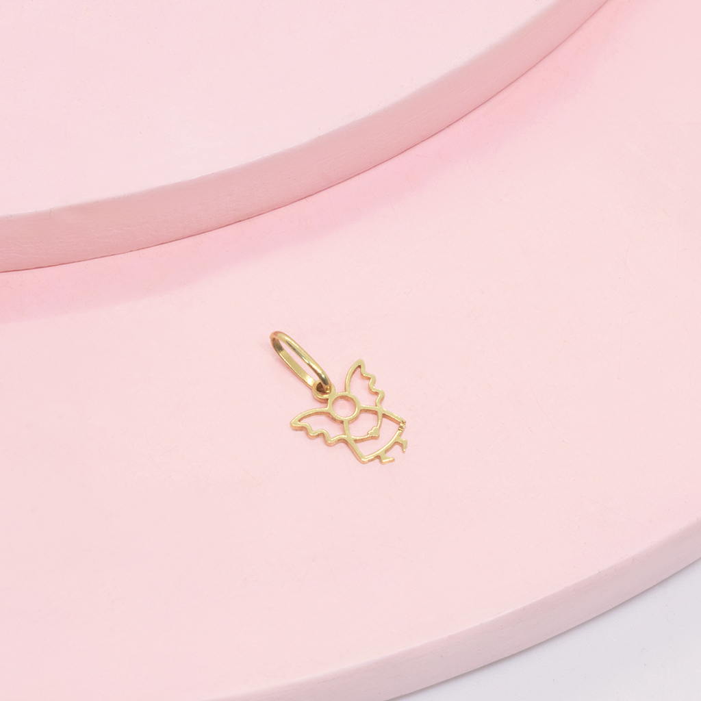 dj de angel acalado oro Dije Angelito ORO 18K - Imagen 1