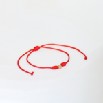 Pulsera protectora nudo con billa Oro