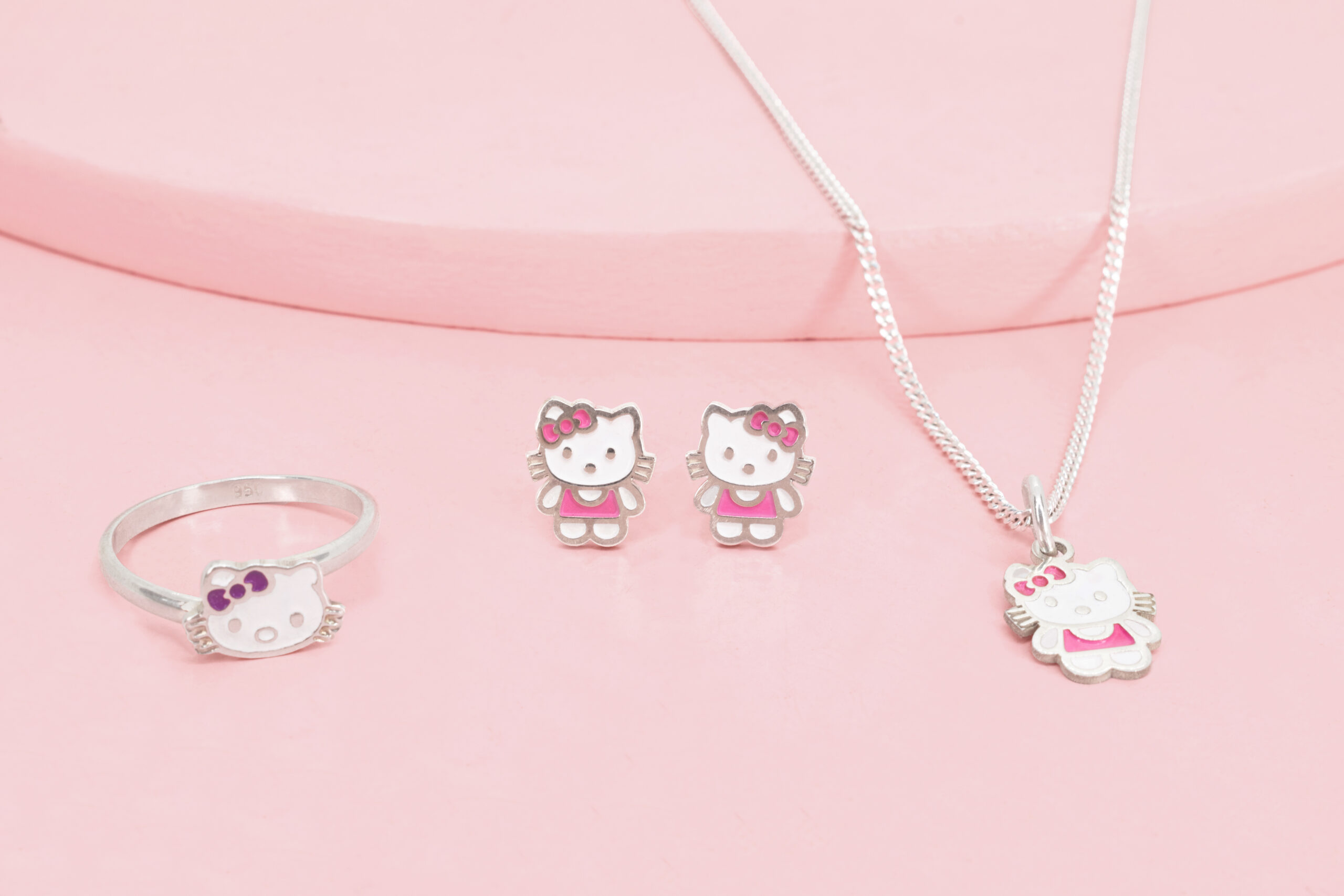 an car hk y aretes y cad y dj de hk pl Set Hello Kitty A - Imagen 1