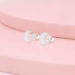 Arete Luna mate PLATA