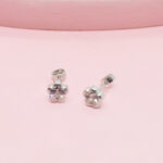 Arete Flor Trixy plata - Imagen 2
