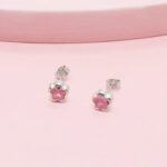 Arete Flor Trixy plata - Imagen 3