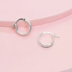 Argolla Cinta con filas Plata - Imagen 2