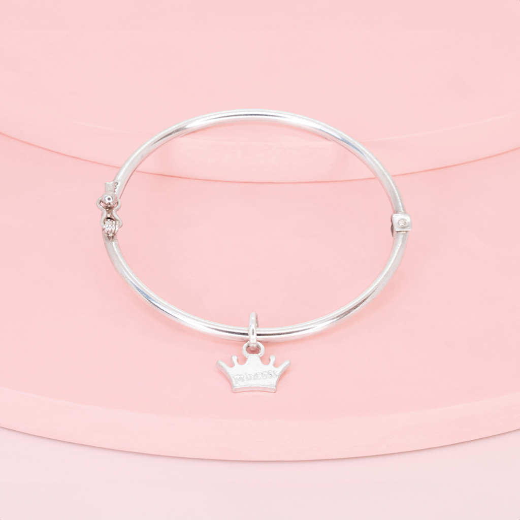 bangle dj corona pl Bangle Corona Princess plata - Imagen 1