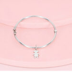 Bangle Niña a láser plata