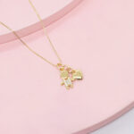 Set Niño y corazón semi bombeado Acero