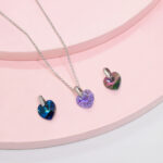 Set Corazón swarovski Plata - Imagen 2