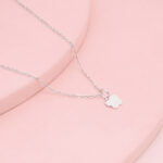 Set Florcita plana plata