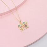 Set Niño y niña de la mano Acero