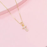 Set Mini cruz con zircones