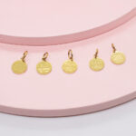 Dije placa con frases grabadas