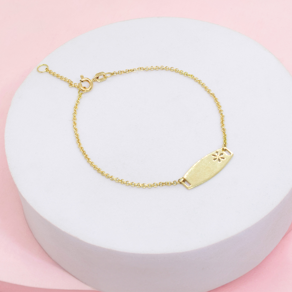 esclava flor oro Esclava Flor Shine oro 18K - Imagen 1