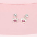 Arete Estrella Bisel Liz plata - Imagen 2