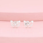 Arete Mariposa calada plata