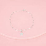 Pulsera clip estrellita plata