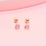 Chispa redonda oro 18K