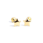 Estrella Bombeada oro 18K