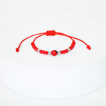 Pulsera protectora huayruro shine plata