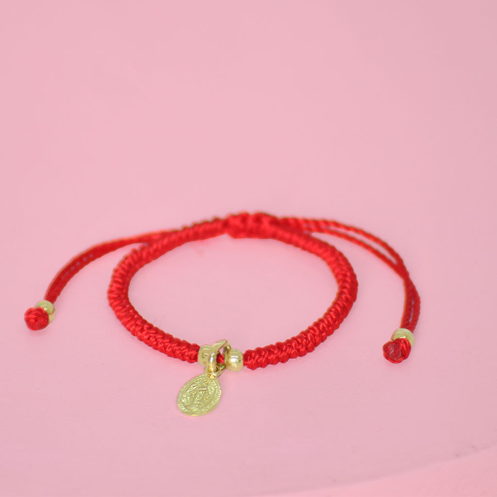 virgenpulsera Pulsera protectora medalla milagrosa oro - Imagen 1
